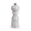 Moulin à sel manuel u'Select en bois laqué, gris perle, 18 cm - Visuel 0